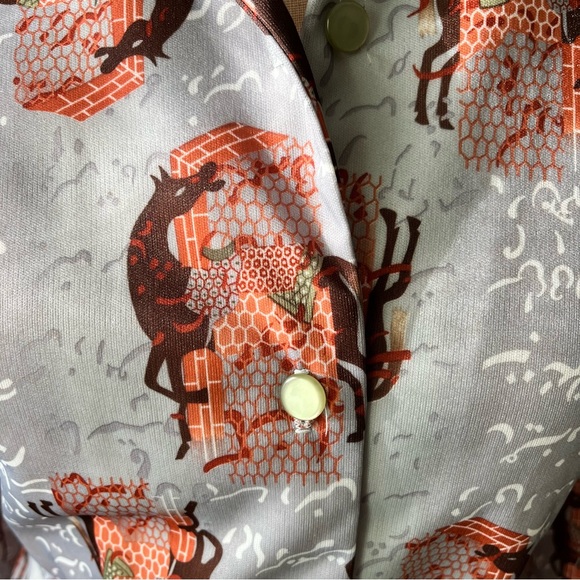 Vintage 70’s•H Bar C•Arabian Nights Dagger shirt•sz 34 - Picture 14 of 17